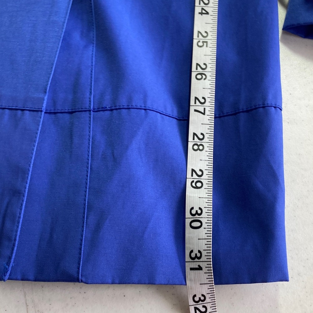Sam Edelman Royal Blue Trench Coat with Studded Collar - Picture 13 of 13